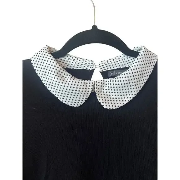 ADRIANNA PAPELL WOMENS WOVEN HEM CROP TWO FOR ONE SWEATER - Picture 4 of 15